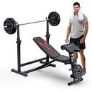 PROFIHANTEL OLYMPIC WORKOUT BENCH BENCH PRESS MULTI FUNCTIONAL HOME GYM - BLACK - Like New