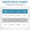 AROMA 6-Cup (cooked) / 1.3Qt. Select Stainless Rice Cooker (ARC-753SG) - White - Like New