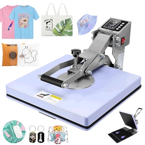 AKEYDIY Heat Press, 15x15 Slide Out Heat Press Machine for T Shirts, Digital - Like New