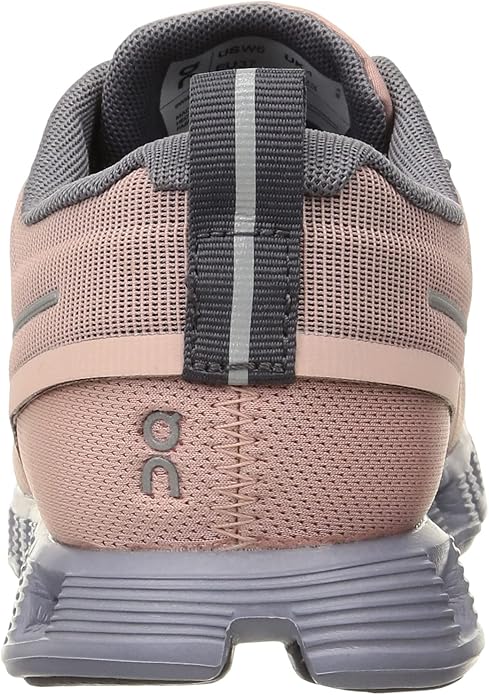 59.98527 ON Women's Cloud 5 Waterproof Sneakers Rose/Fossil Size 8 - Like New