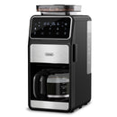 GEVI 10 CUP DRIP COFFEE MAKER WITH BUILT-IN GRINDER GRIND BREW DOTL0 - BLACK - Like New