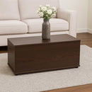 Basicwise Wooden End of Bed Storage Chest with Hinged Lid Multi-Purpose Brown - Like New