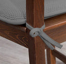 Ellington Home Non Slip Memory Foam Seat Chair Cushion Pads With Ties Grey - Brand New