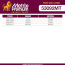 Metrix Premium Chassis Parts Right Control Arm Kit Ford Escape 05-12 - Brand New