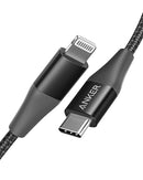 Anker Powerline II 3ft USB C Fast PD Charging Cable - AK-A8652011 2 PACK - Black Like New