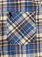 BLACK HORSE MEN'S S/S WOVEN PLAID SHIRT - SMALL - BLUE/RED/WHITE/LIGHT BLUE - Brand New