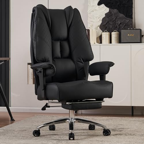 EXCEBET BIG AND TALL OFFICE CHAIR 400LBS WIDE SEAT - BLACK - Like New