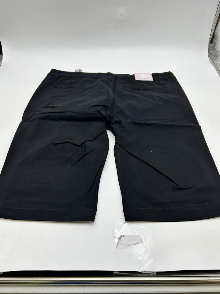 GALAXY BY HARVIC FOR HER BLACK COMFTY SUPER STRETCH SHORT SIZE: 13/14 - BLACK - Brand New