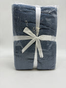 SIMPLI-MAGIC POPCORN TOWEL COLLECTION BATH TOWEL SET OF 4 27X54 - BLUE - Like New