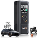 WARWOLF 160PSI TIRE INFLATOR PORTABLE AIR COMPRESSORAUTO SHUT-OFF - BLACK - Like New