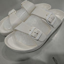 PROGONIAXYZ EVA FLAT SANDALS UNISEX-ADULT SLIDE SANDAL SIZE: MEN 11 - OFF WHITE - Like New