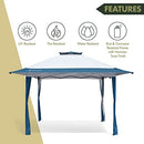 ARROWHEAD OUTDOOR 13’x13’ Pop-Up Canopy & Instant Shelter KGS0388U Blue/White - Like New