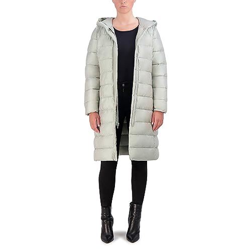 353SN553 COLE HAAN WOMENS NYLON CHANNEL QUILTED JACKET OPAL SIZE XS - Brand New