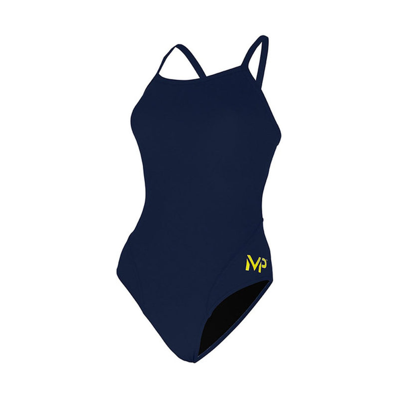 MP MICHAEL PHELPS AQUA SPHERE MP TEAM SOLID SWIMSUIT SIZE 22 - NAVY BLUE - Like New