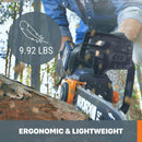 WORX 40V 12" Cordless Chainsaw Power Share with Auto-Tension WG381 -Black/Orange - Like New