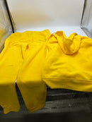BLAZE BEAT TWO PIECE TRACK OUTFIT, HOODIE & SWEATPANTS, SIZE XL, YELLOW, HR24005 - Brand New
