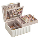 SONGMICS HOME 2-Tier Jewelry Box with Mirror, Jewelry Organizer UJBC182W01 - Like New