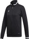 DW6848 Adidas Team 19 Track Jacket Women's Multi-Sport Black/White L Like New