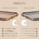 Cozayh Rustic Wooden Accent Tray Top Nightstand Side Table - White Legs - Brand New