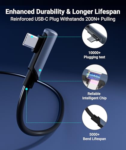 SYNTECH LINK CABLE 20 FT COMPATIBLE OCULUS/META QUEST 3/3S,2/PRO/PICO 4 - BLACK - Like New