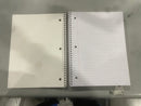 OFFICE DEPOT WIREBOUND NOTEBOOK 8" X 10-1/2", 5 WIDE RULED, 180 SHEETS - RED - Brand New
