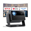 ELEPHAS SMART 4K PROJECTOR WITH WIFI AND BLUETOOTH FOR INDOOR OUTDOOR Black - Like New