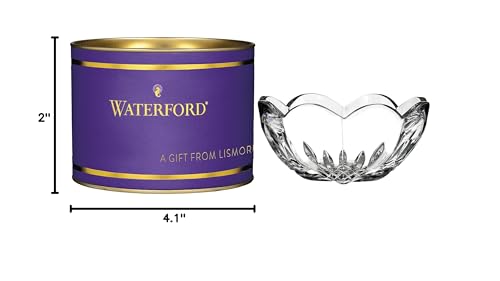 WATERFORD GIFTOLOGY LISMORE HEART CRYSTAL BOWL 1058330 - CLEAR - Like New