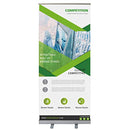 Klvied 33" x 79" Retractable Roll Up Banner Stand Heavy Duty Aluminum Base - Brand New