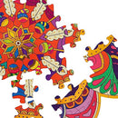 Kulture Khazana Family Rangoli Diwali Puzzle 150 Piece 32" Across - Purple - Like New