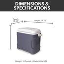 IGLOO ICELESS THERMOELECTRIC COOLER | 28QT - GRAY WHITE - Scratch & Dent