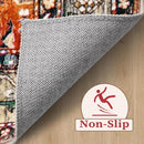 SERISSA 3' X 5' Washable Non Slip Boho Area Rug Bedroom Tribal Medallion Multi - Like New