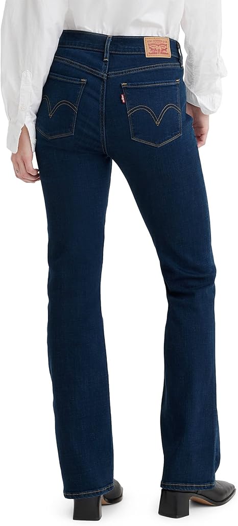 LEVI'S WOMEN'S CLASSIC BOOTCUT JEANS - SIZE: 33X32 - COBALT MARCH - DARK INDIGO - Like New