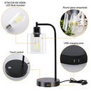 Ganiude Set of 2 Industrial Touch Control Table Lamp, 5000K Bulbs Include - Brand New