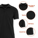 GALAXY BY HARVIC MEN'S TAGLESS MOISTURE WICKING POLO SHIRT MEN LARGE NEW - Brand New