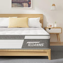 TEOANNS 12 Inch Full Size Mattress, CertiPUR-US, 100 Nights Trial - Gray/White - Like New