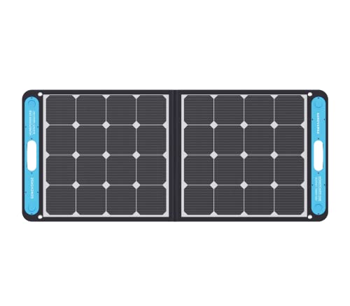 GENEVERSE 100W PORTABLE SOLAR PANEL GENERATOR FOR USB DEVICES 9LBS - BLACK - Like New