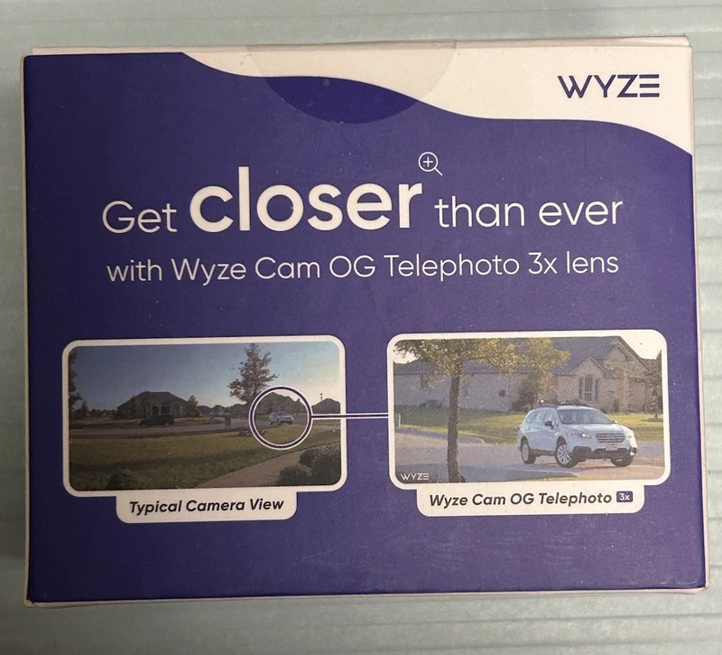 WYZE CAM OG TELEPHOTO 3X ZOOM - WHITE - Brand New