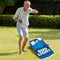 Trademark Bean Bag Toss Game with 8 Bean Bags 80-BBT09-BL - Blue/White - Like New