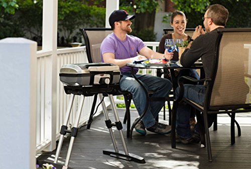 CUISINART OUTDOOR ELECTRIC GRILL WITH VERSASTAND 22 X 11.8 X 17.6 - STAINLESS - Like New