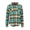 CANADA WEATHER GEAR WOMEN'S PLAID SHIRT, SIZE M, GREEN/TEAL Like New