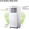 INTERTEK A15004WH PORTABLE AIR CONDITIONER - WHITE - Like New