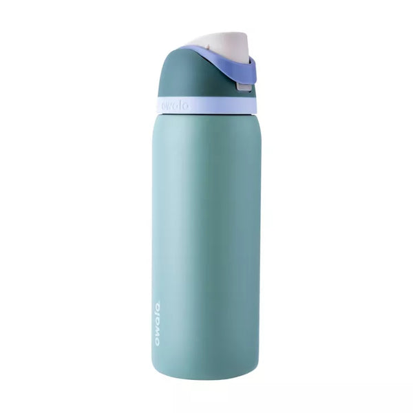 OWALA 32OZ FREESIP STAINLESS STEEL WATER BOTTLE - MISTY MEADOW - Like New