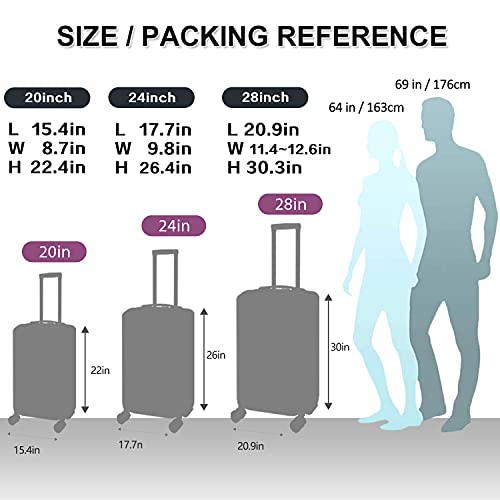 TIKTUN 3 PIECE LUGGAGE SET - SILVER - Like New