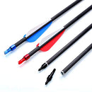 SUPTOP Archery 30" Carbon Arrow Practice Hunting Arrows, 12 Pack - Black - Brand New
