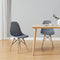 CangLong Dining Mid Century Modern Hollow Back Design Plastic Shell Armless - Like New