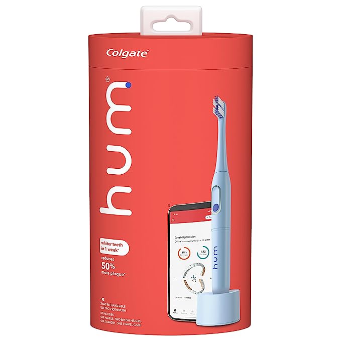 Hum Colgate Smart Electric Toothbrush Kit 250RC Rechargeable 2AL5Y-250RC - Blue - Like New
