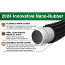 EXPANDABLE GARDEN HOSE 100FT WITH 10-FUNCTION NOZZLE - BLACK SILVER - Like New