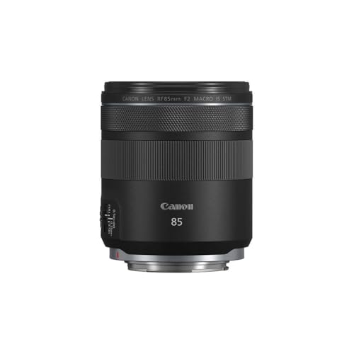 CANON RF 85MM F2 MACRO IS STM COMPACT MEDIUM-TELEPHOTO BLACK LENS - BLACK - Like New