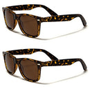 MODA RETRO REWIND CLASSIC POLARIZED SUNGLASSES 2-PACK, YELLOW - Like New
