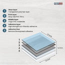 PowerSellerUSA Peel Stick Floor Tiles, 20 pcs, 12x12, 1.2 mm, CD1897 - Gray Oak - Like New